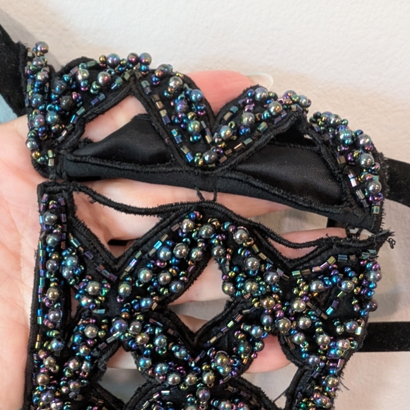 Vintage Jas Jas Black Beaded Gown - Picture 11 of 16